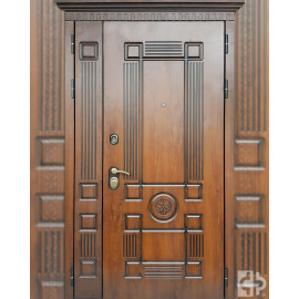 Входная дверь "Эксклюзив 8" выполнена под заказ  (атмосферостойкий VINORIT, патина)